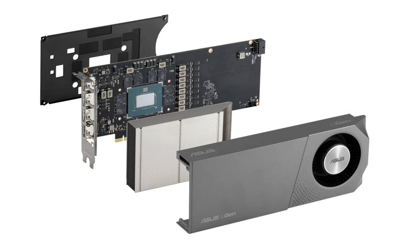 ASUS UGen Arc Pro B70 PCB and Cooling ASUS UGen Arc Pro B70 PCB and Cooling