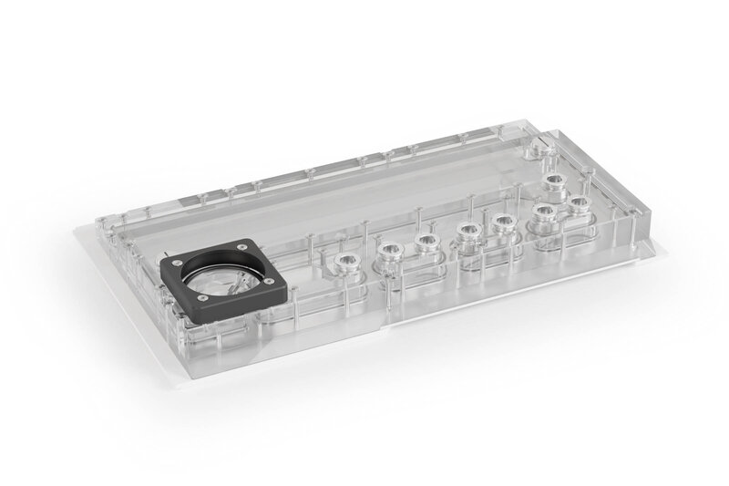 Alphacool Apex Distro Plate D5DDC Anschlüsse Alphacool Apex Distro Plate D5DDC Anschlüsse