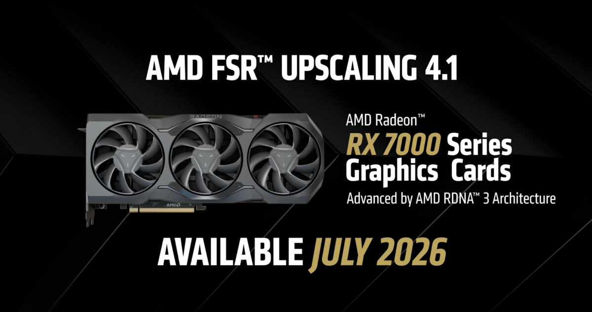 AMD FSR 4.1 support for the Radeon RX 7000 and RX 6000 graphics cards confirmed