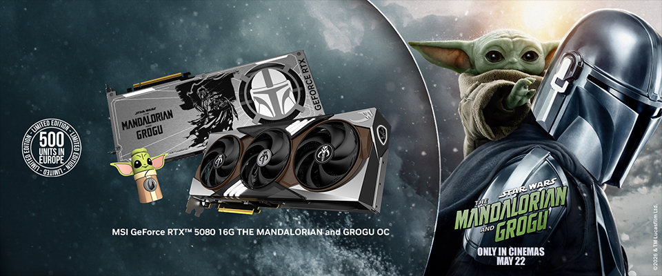 MSI GeForce RTX 5080 „The Mandalorian and Grogu“-Grafikkarte in limitierte Auflage für Fans