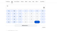 Online calculator from Google with scientific calculator functions