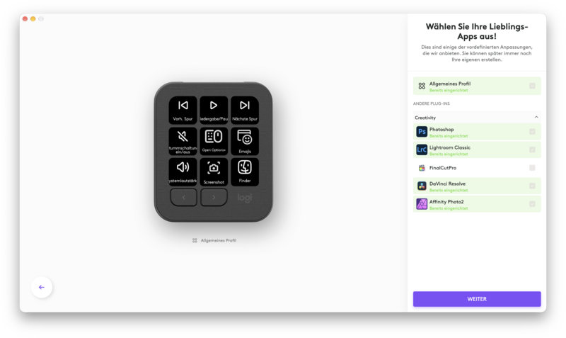 Logitech MX Keypad Options: Automatic App Customization Logitech MX Keypad Options: Automatic App Customization