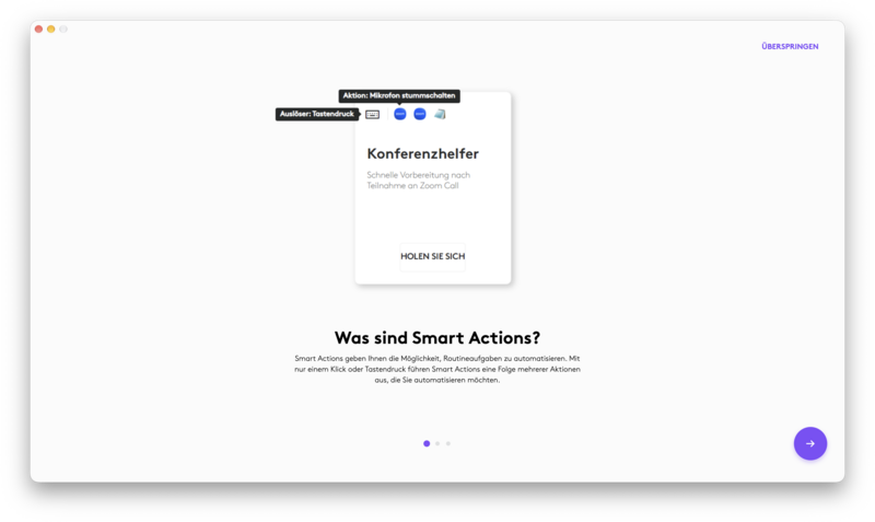 Logitech MX Keypad – Optionen – Smart Actions Logitech MX Keypad – Optionen – Smart Actions