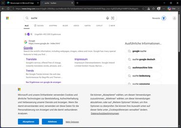 Microsoft Edge: Set Google as the default search engine in Microsoft Edge